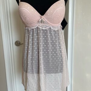 Chic Blush Lace Chemise
